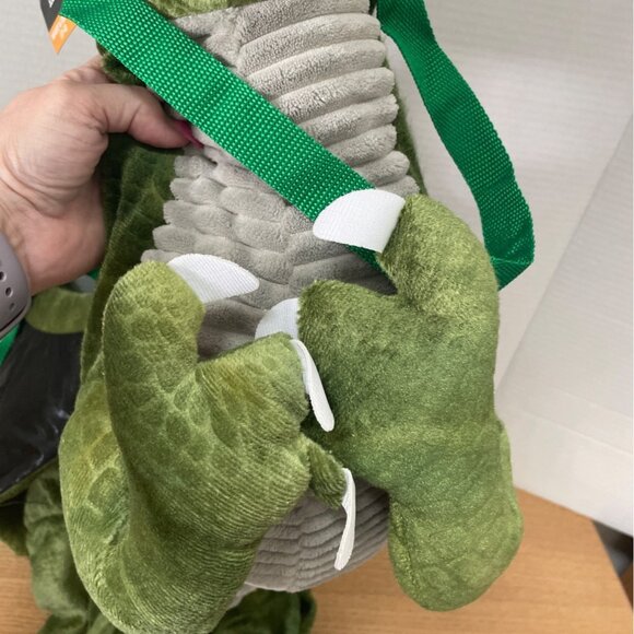 Halloween Costume Green Dino Rider Toddler Costume 3T-4T One Pc Step-In w Straps - Picture 6 of 8